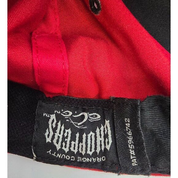Orange County Choppers Red & Black Baseball Cap With NY Embroidery - Picture 6 of 6
